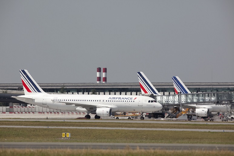 Classe econômica do Airbus A320 da Air France