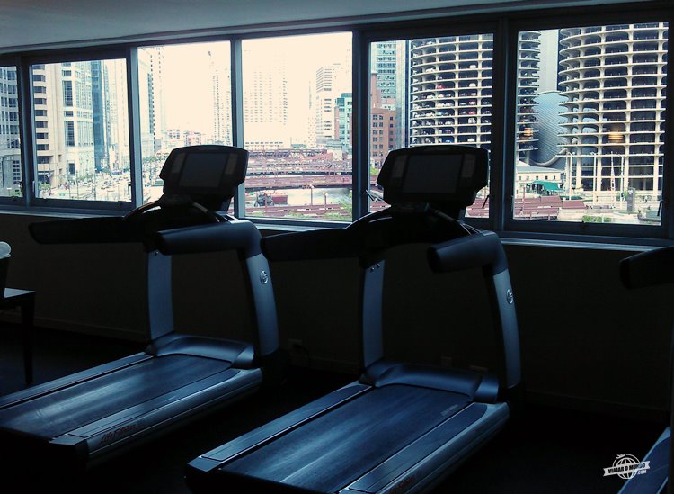 Fitness center do Wyndham Grand Chicago Riverfront