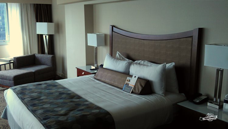 Quarto do Wyndham Grand Riverfront