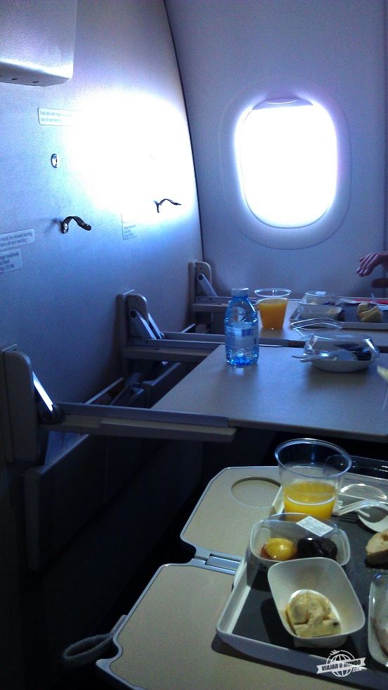 Almoço - Classe Executiva da Air France no Airbus A320