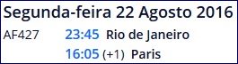 AF 427: Rio - Paris