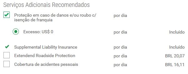 Simulação proteções parte 2 - Dicas para alugar carro nos Estados Unidos