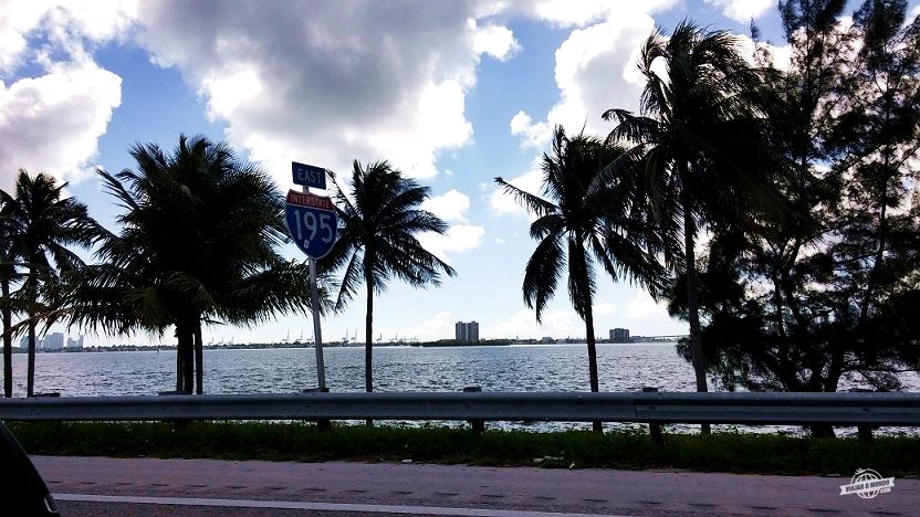 A caminho de Miami Beach - Julia Tuttle Causeway