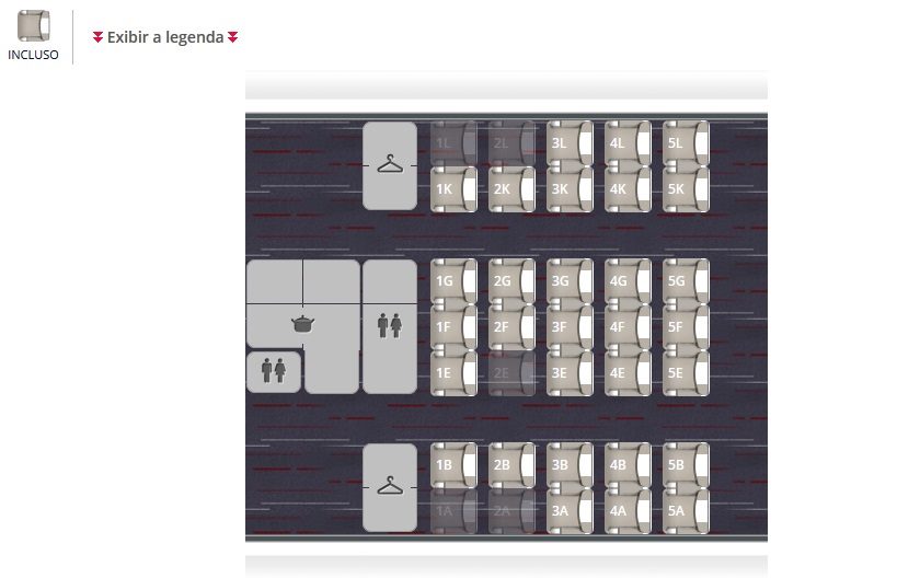 Classe Executiva do Boeing 777 atual da Air France