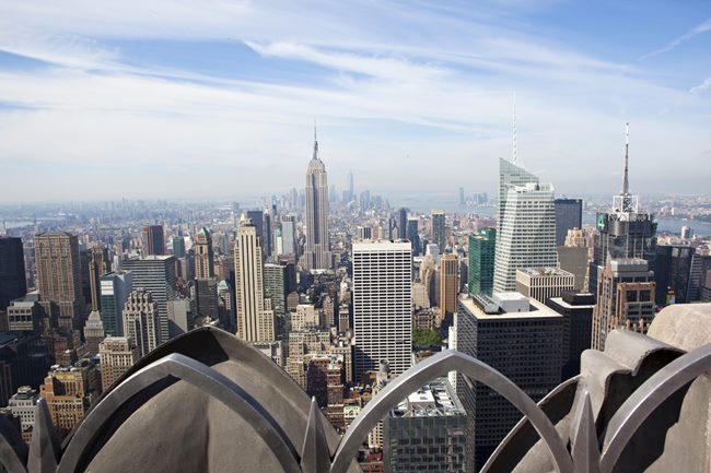 Top of the Rock view of Empire State Building