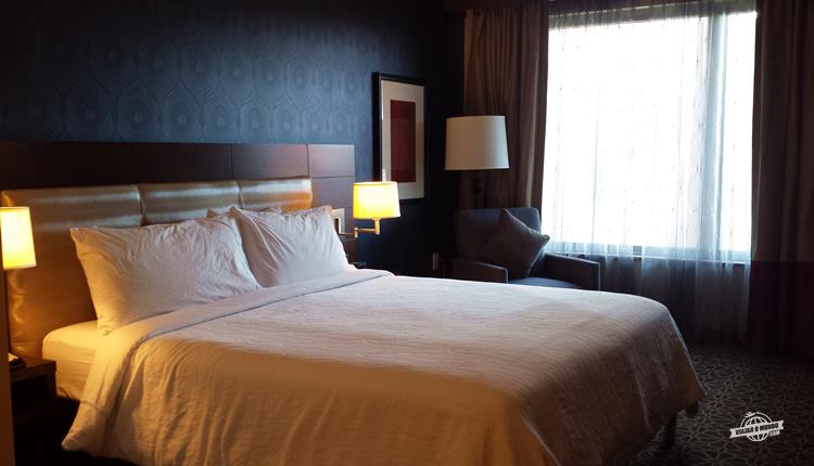 Cama de casal - Hilton Garden Inn Washington DC/Georgetown Area