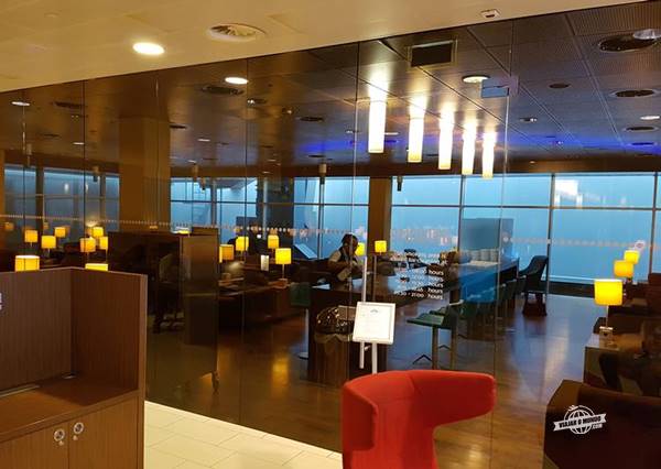 Área reservada para fumantes - KLM Crown Lounge Amsterdam