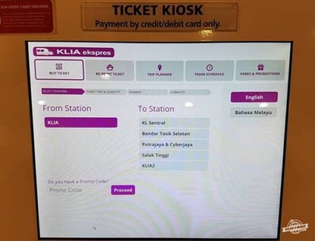 KLIA Ekspres: escolhendo a estação de destino