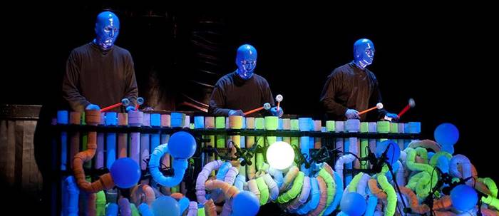 Show do Blue Man Group (fonte: www.blueman.com)