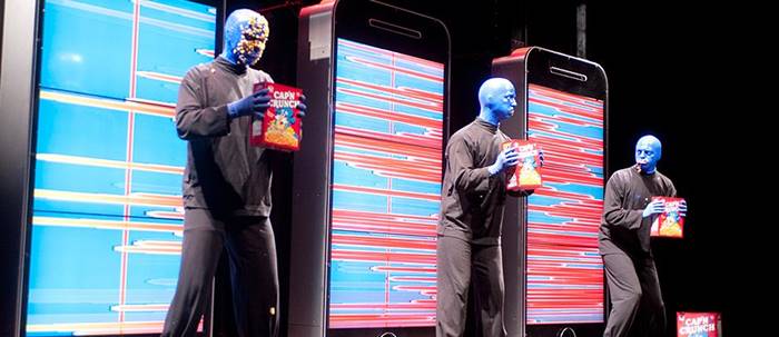 Show do Blue Man Group (fonte: www.blueman.com)