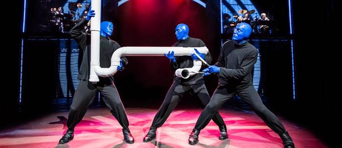 Show do Blue Man Group (fonte: www.blueman.com)