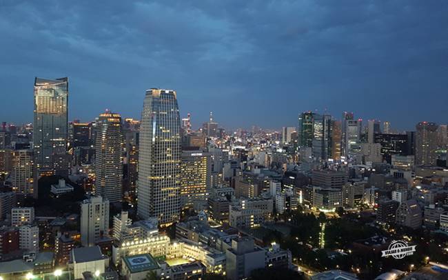 Tóquio vista da Tokyo Tower durante a noite