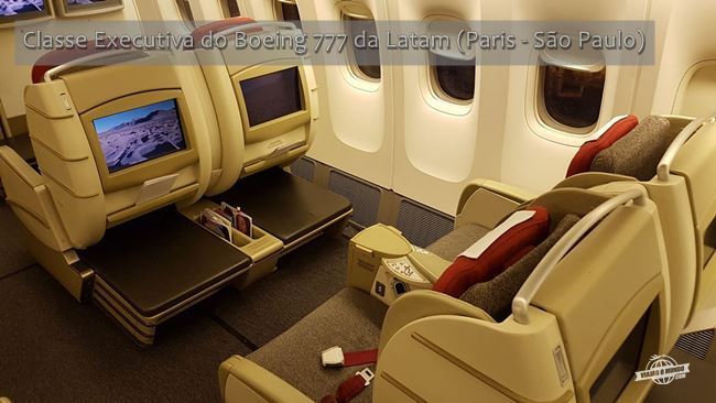 Classe Executiva do Boeing 777 da Latam