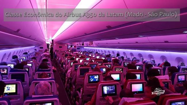 Classe Econômica do Airbus A350 da Latam