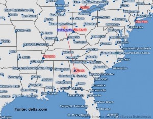Atlanta - Indianápolis (Econômica) - Fonte: delta.com