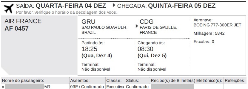 GRU - CDG AF 457 (executiva)