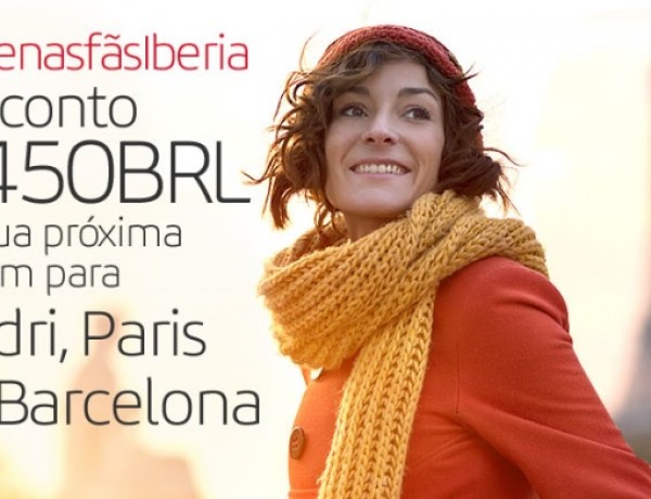 PROMOÇÃO! Iberia oferece R$ 450,00 de desconto em voos para Madri, Paris e Barcelona