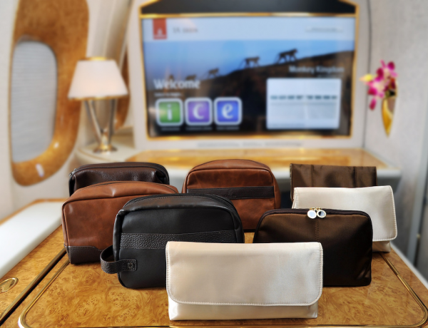 Emirates renova kits Bvlgari da primeira classe e da classe executiva