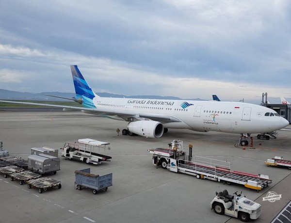 Classe Econômica do A330 da Garuda Indonesia (Jacarta – Osaka)