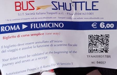 Passagem Roma - Fiumicino - SIT Bus -Como ir do Aeroporto para Roma de ônibus.