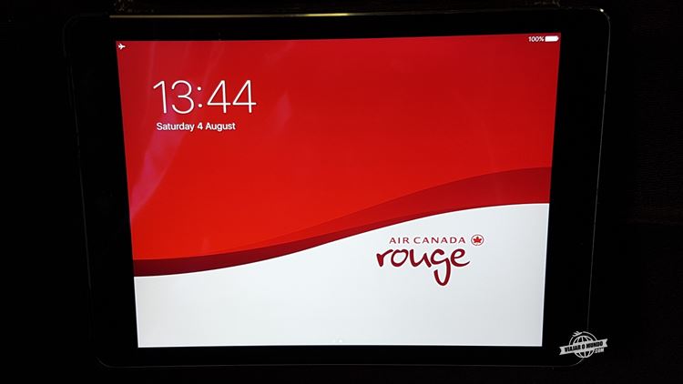 Sistema de entretenimento - Air Canada Rouge. Viajar o Mundo