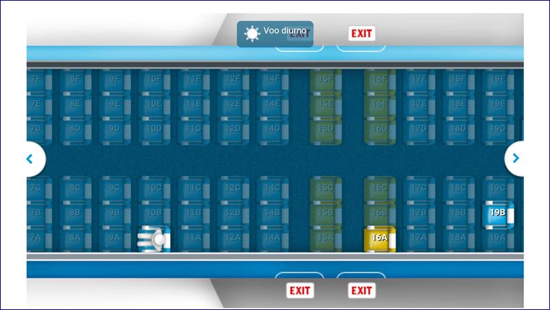 Mapa de assentos - Classe Econômica do 737 da KLM. Blog Viajar o Mundo